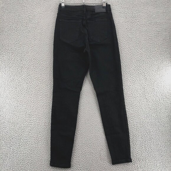Everlane Jeans Womens 26 Black Curvy High Rise Skinny Leg Stretch Slimming Denim - Picture 3 of 11